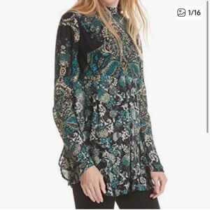 Free People Lady Luck Patterned Tunic